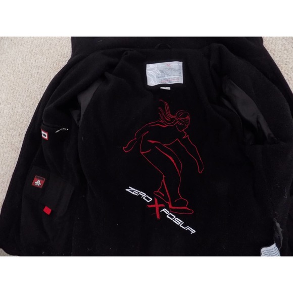 ZeroXPosur womens black ski jacket coats size Medium - Picture 7 of 8